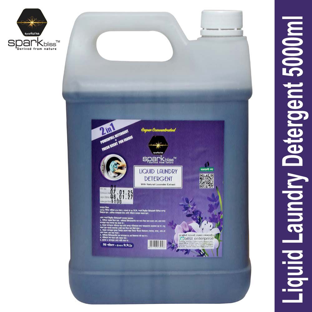 Spark Bliss Liquid Laundry Detergent 5000ml - Lavender
