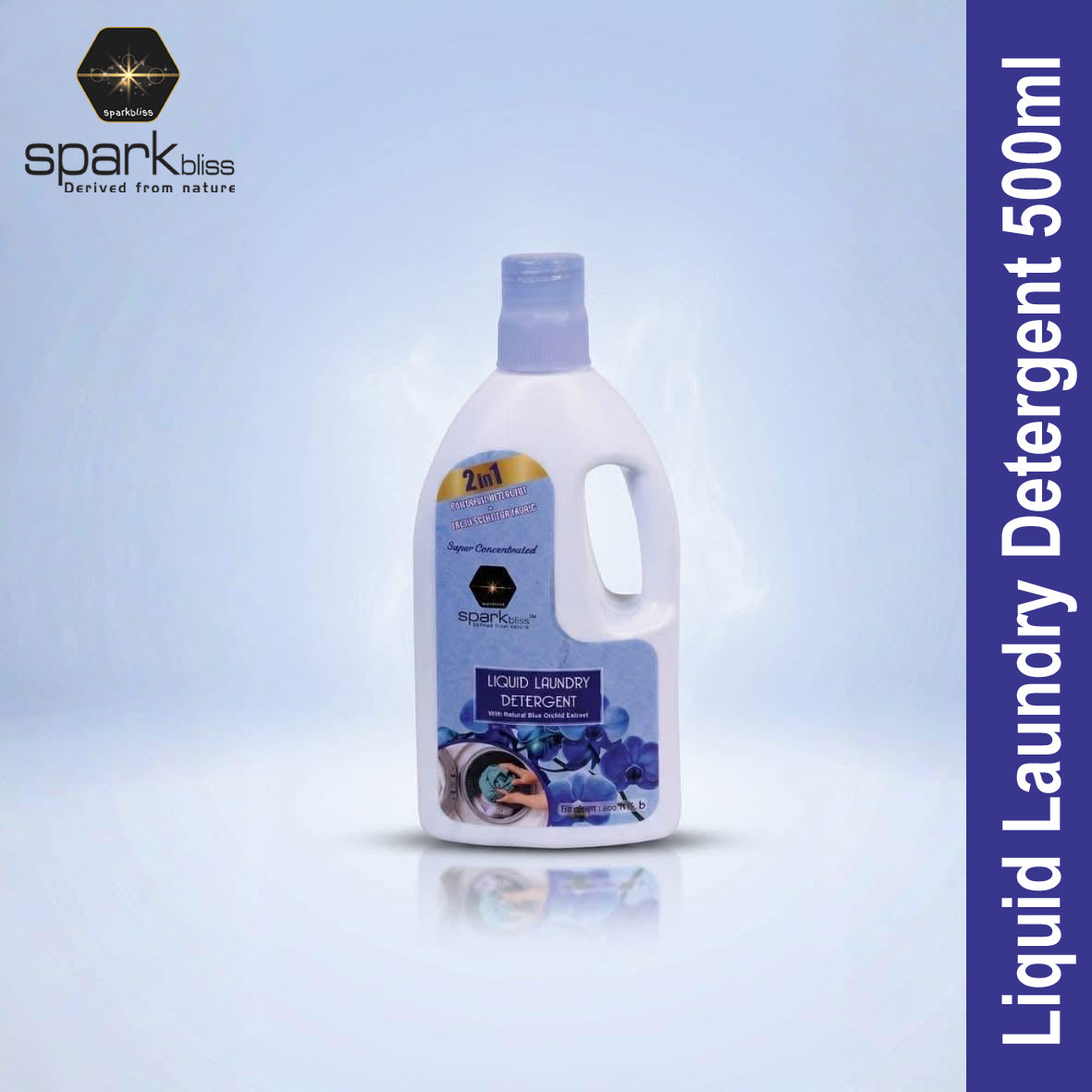 Spark Bliss Liquid Laundry Detergent 500ml - Orchid