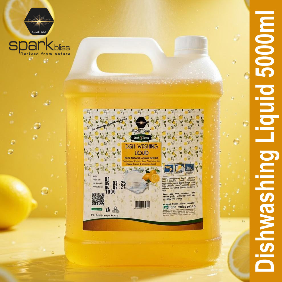 Spark Bliss Liquid Dishwash 5000ml - Lemon Yelllow