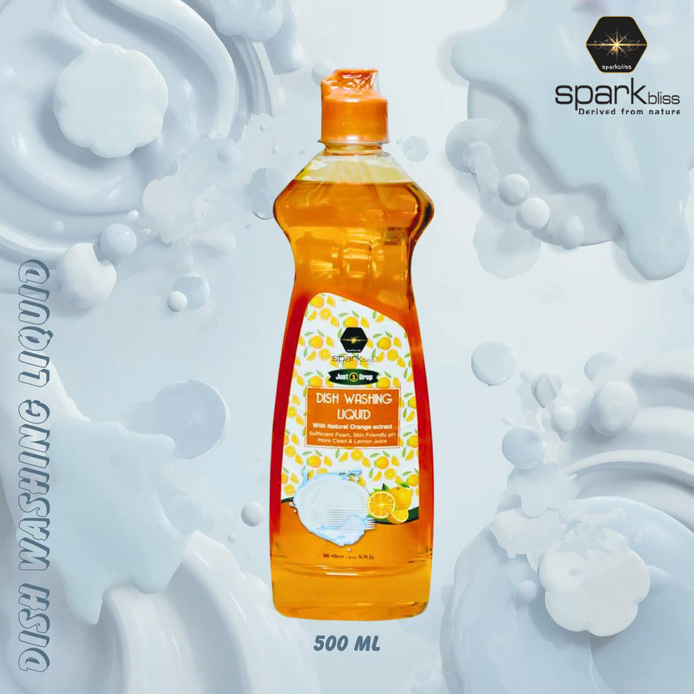 Spark Bliss Liquid Dishwash 500ml - Orange