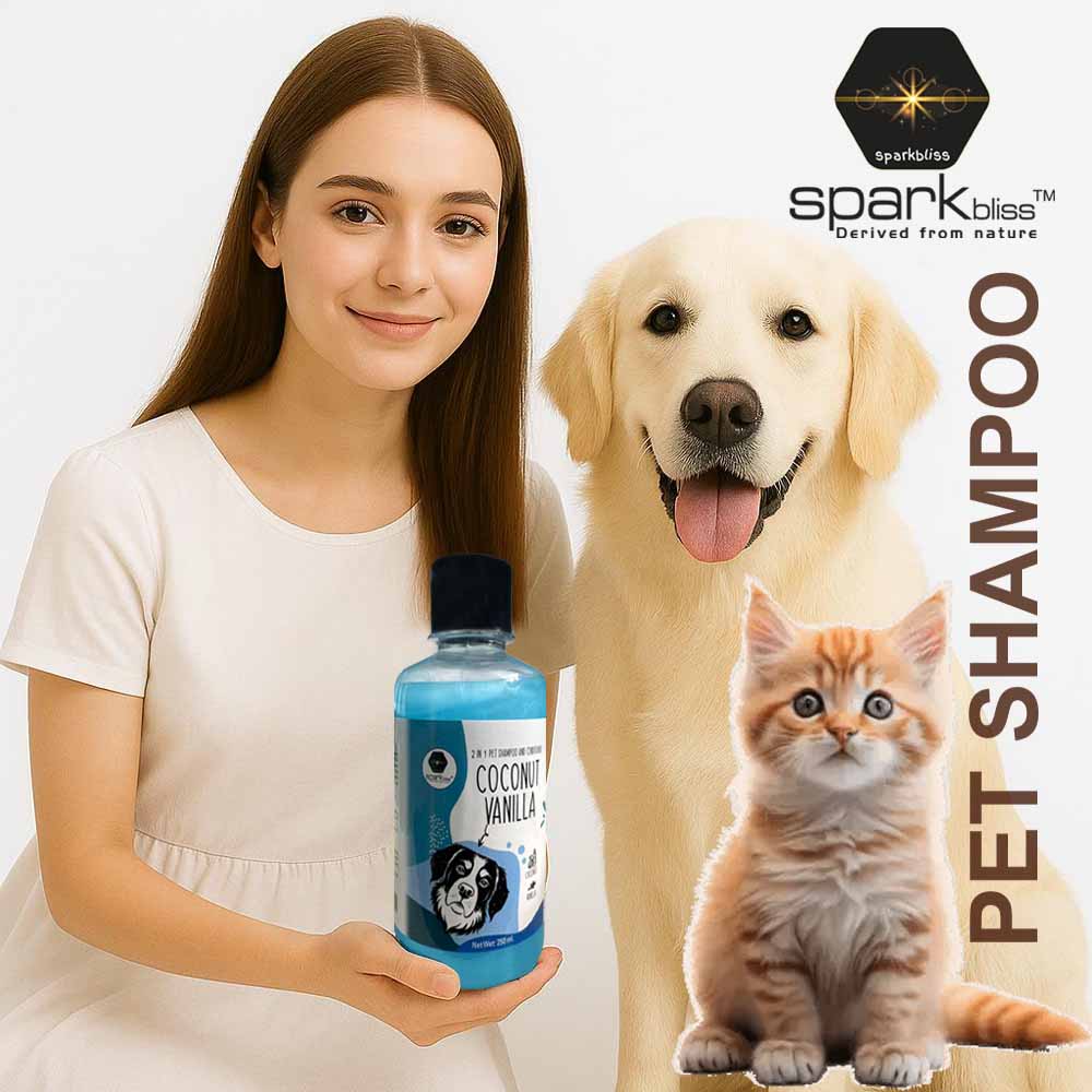 Spark Bliss Pet Shampoo for Puppy 250ml - Coconut Vanilla