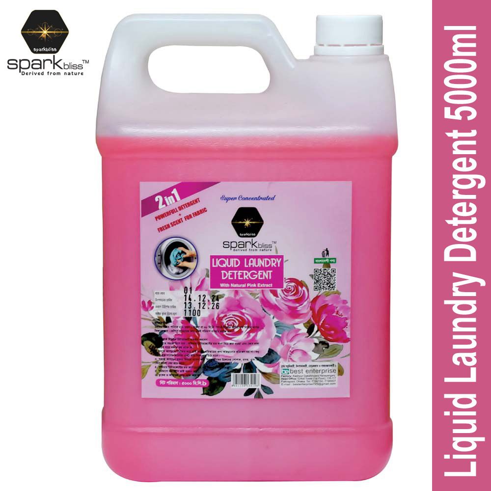 Spark Bliss Liquid Laundry Detergent 5000ml - Pink
