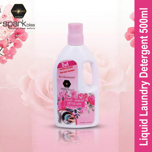 Spark Bliss Liquid Laundry Detergent 500ml - Pink