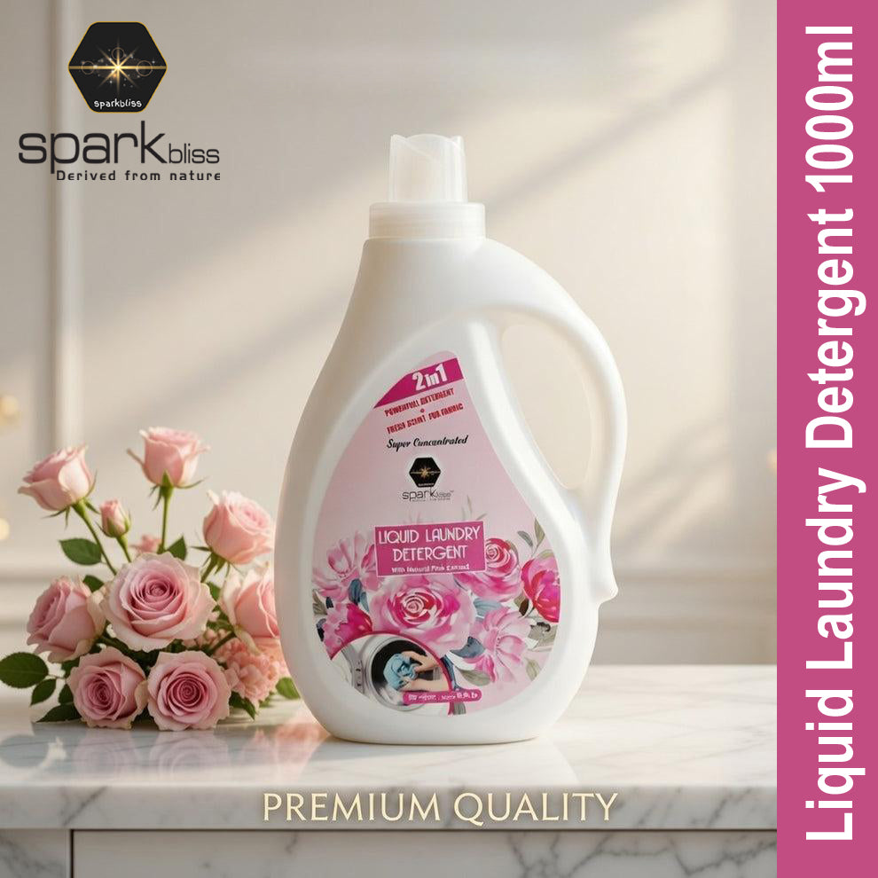 Spark Bliss Liquid Laundry Detergent 1000ml - Pink