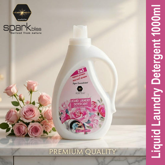 Spark Bliss Liquid Laundry Detergent 1000ml - Pink