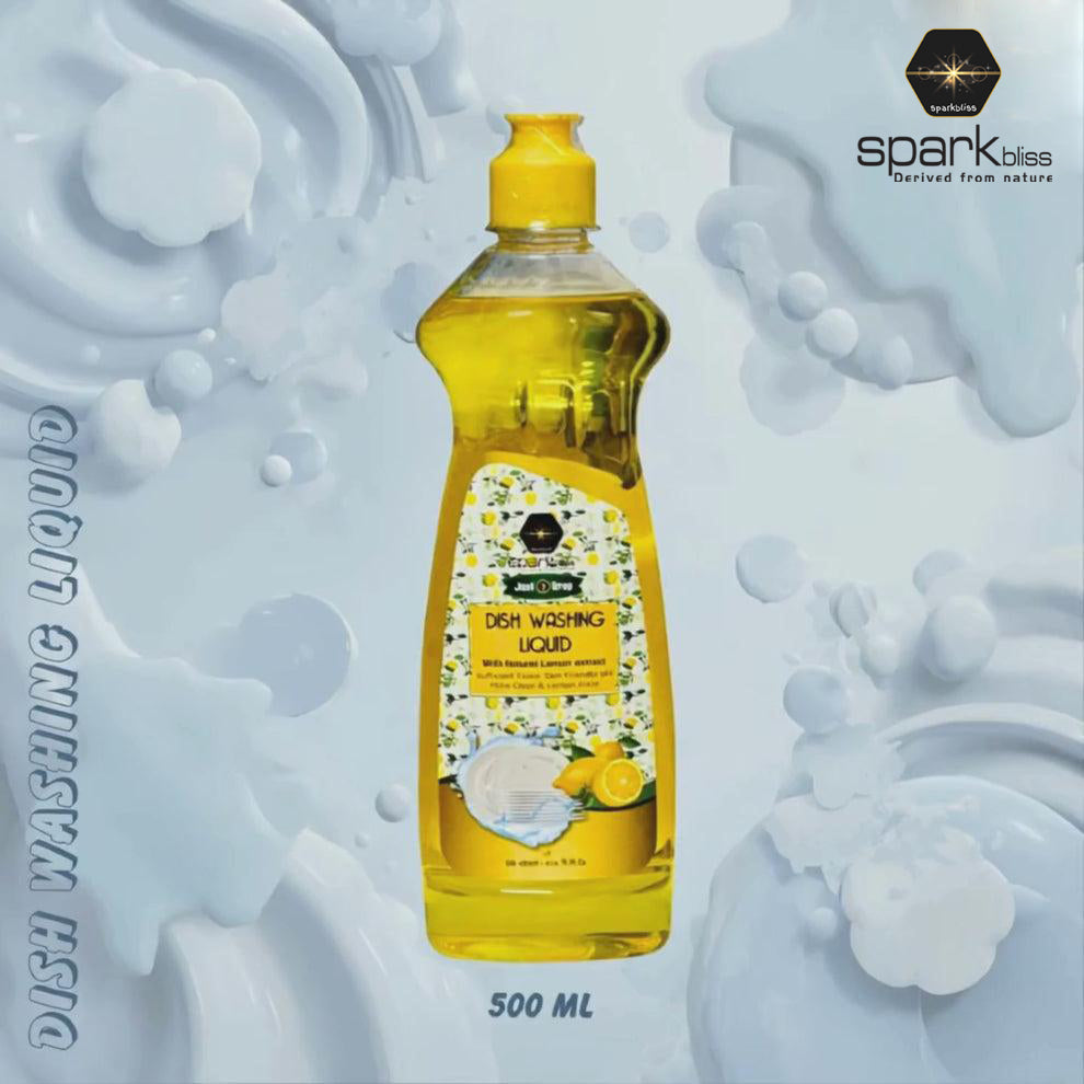 Spark Bliss Liquid Dishwash 500ml - Lemon Yelllow