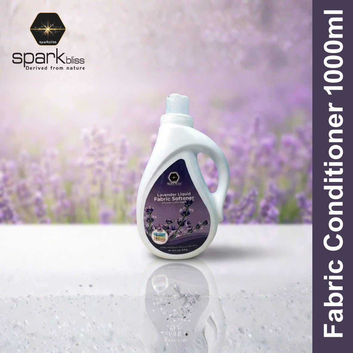 Spark Bliss Liquid Fabric Softener 1000ml - Lavender
