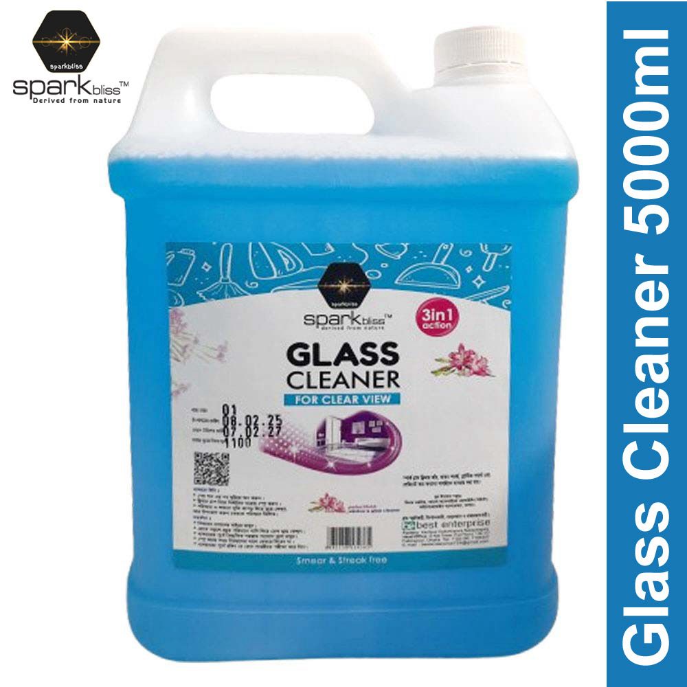 Spark Bliss Liquid Glass Cleaner 5000ml - Blue