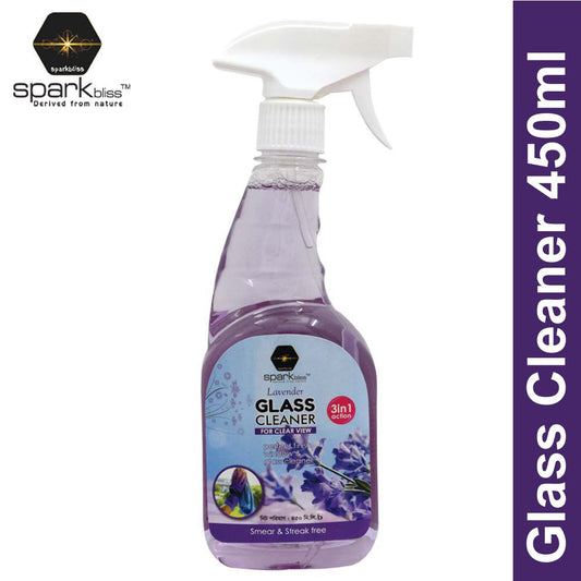 Spark Bliss Liquid Glass Cleaner 450ml - Lavender