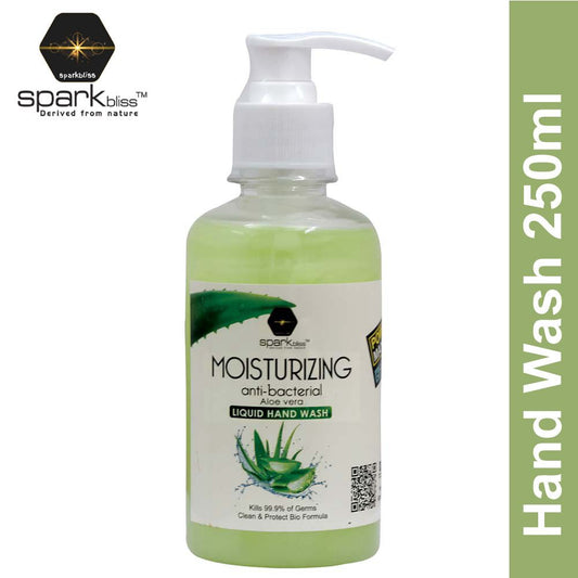 Spark Bliss Liquid Antibacterial Hand Wash 250ml - Aloevera
