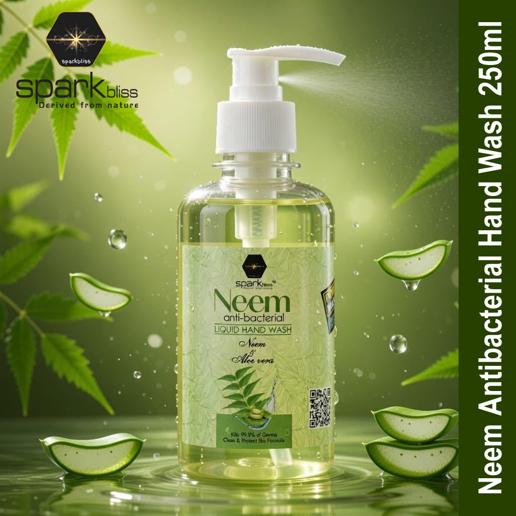 Spark Bliss Liquid Antibacterial Hand Wash 250ml - Neem
