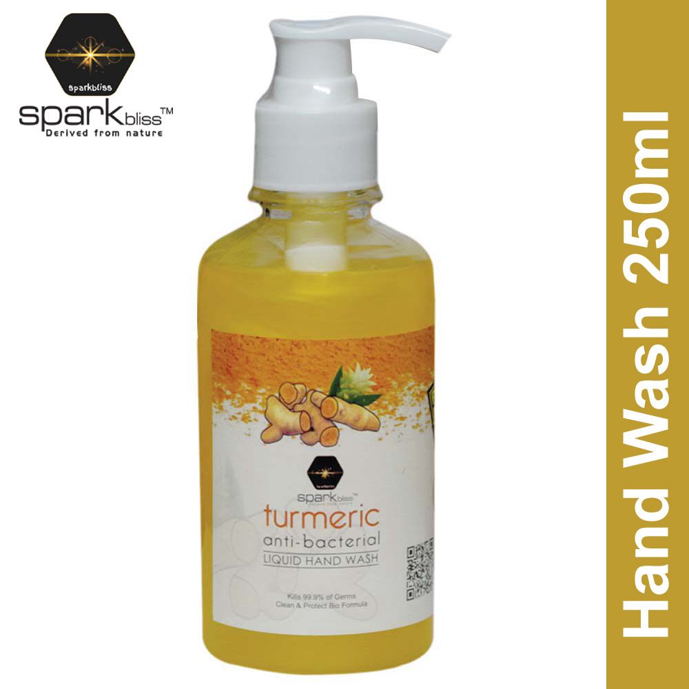Spark Bliss Liquid Antibacterial Hand Wash 250ml - Turmeric